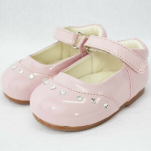 Early Steps Girls Pink Patent Fairy Diamond Shoes